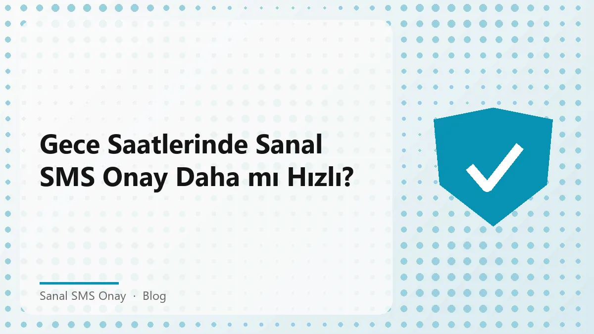 Sanal SMS onay süreci hakkında bilgi veren bir grafik.
