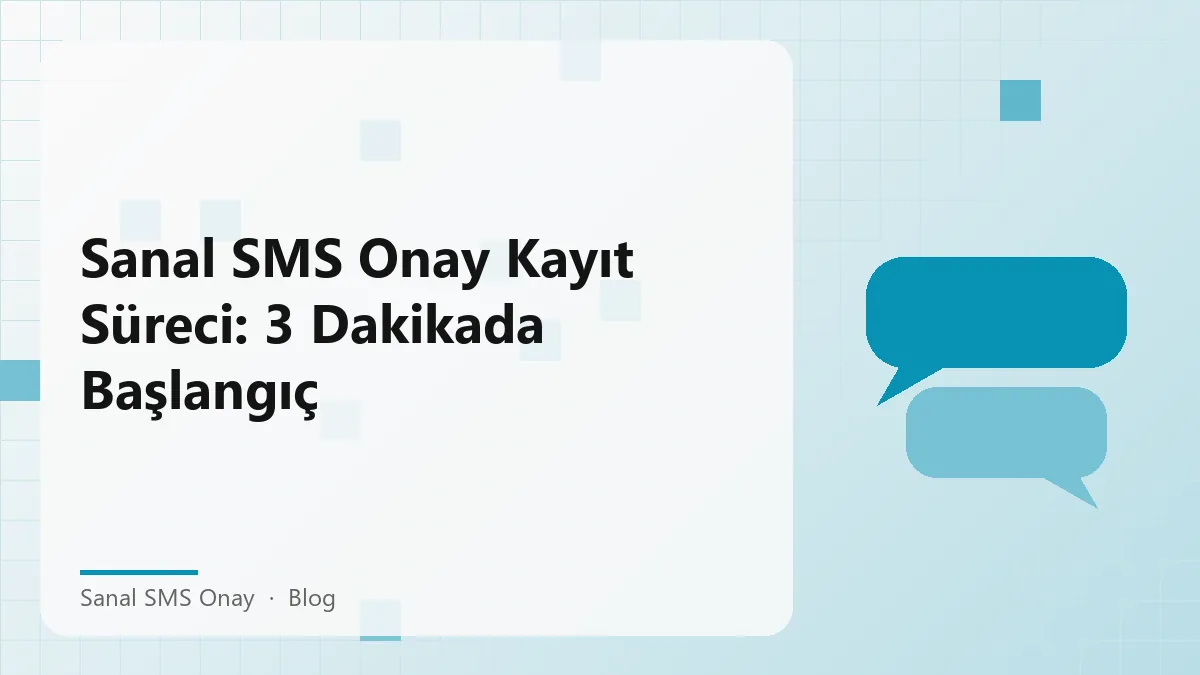 Sanal SMS onay hizmetinin görsel açıklaması