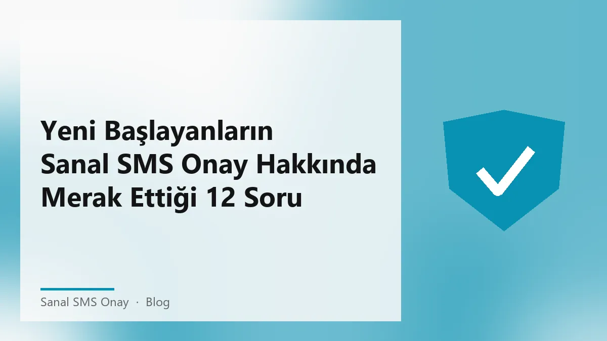Sanal SMS Onay ile ilgili bilgi veren bir grafik.